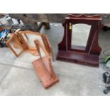 THREE SWING FRAME DRESSING TABLE MIRRORS TO INCLUDE TWO PINE EXAMPLES