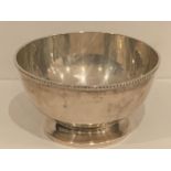 A HALLMARKED BIRMINGHAM SILVER FOOTED DISH GROSS WEIGHT 53 GRAMS