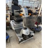 A QUINGO PLUS MOBILITY SCOOTER COMPLETE WITH KEY AND CHARGER AND BELIEVED IN WORKING ORDER BUT NO