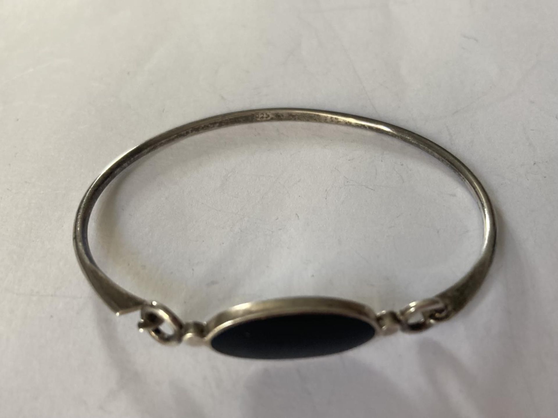 TWO SILVER BANGLES - Image 3 of 3