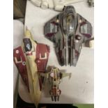 TWO STAR WARS OBI-WAN'S JEDI SHIPS PLUS ONE OTHER - 3 IN TOTAL