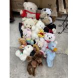 A LARGE ASSORTMENT OF VINTAGE TEDDY BEARS