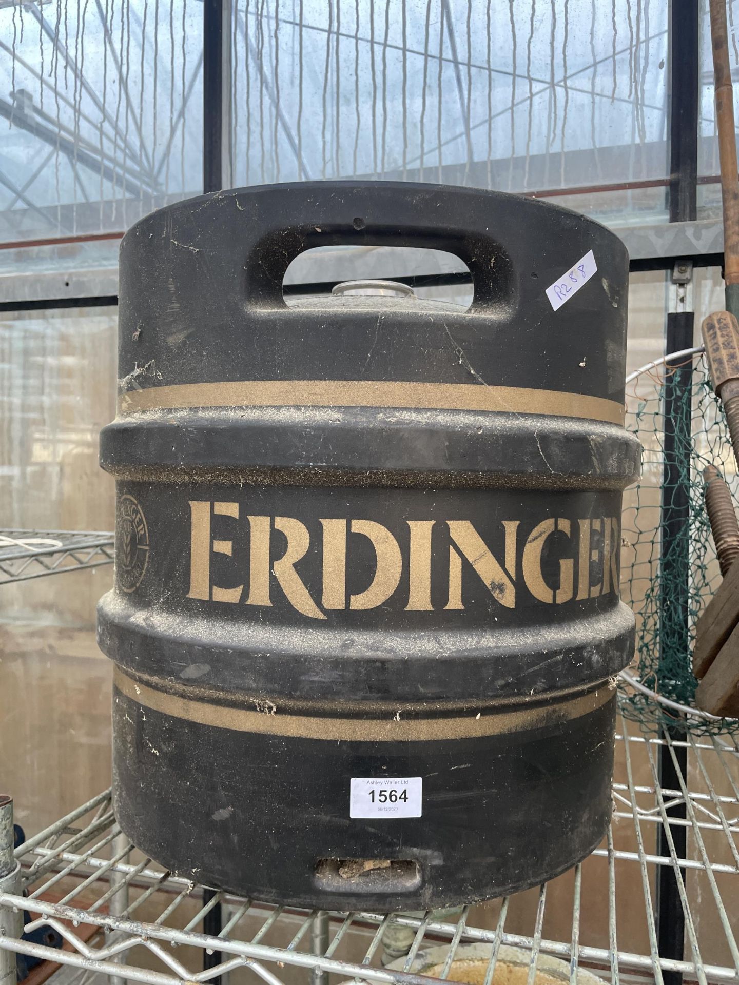 AN 'ERDINGER' BEER BARREL