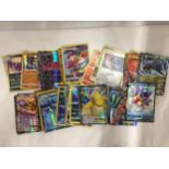 A COLLECTION OF POKEMON HOLO AND SHINY CARDS