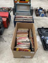 AN ASSORTMENT OF LP RECORDS AND 7" SINGLES