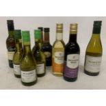 NINE MIXED SMALL BOTTLES OF WINE - 3 X JP CHENET SAUVIGNON BLANC 2021, ROCKSTONE RIDGE, 2 X MATEUS