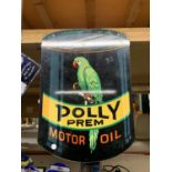 A 'POLLY' MOTOR OIL SIGN