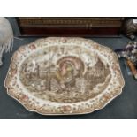 A JOHNSON BROS CERAMIC TURKEY MEAT PLATTER