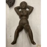 A VINTAGE METAL NUDE WOMAN MODEL