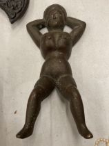 A VINTAGE METAL NUDE WOMAN MODEL