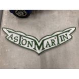 A CAST METAL ASTON MARTIN SIGN