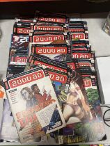 A LARGE COLLECTION OF 2000 AD COMICS