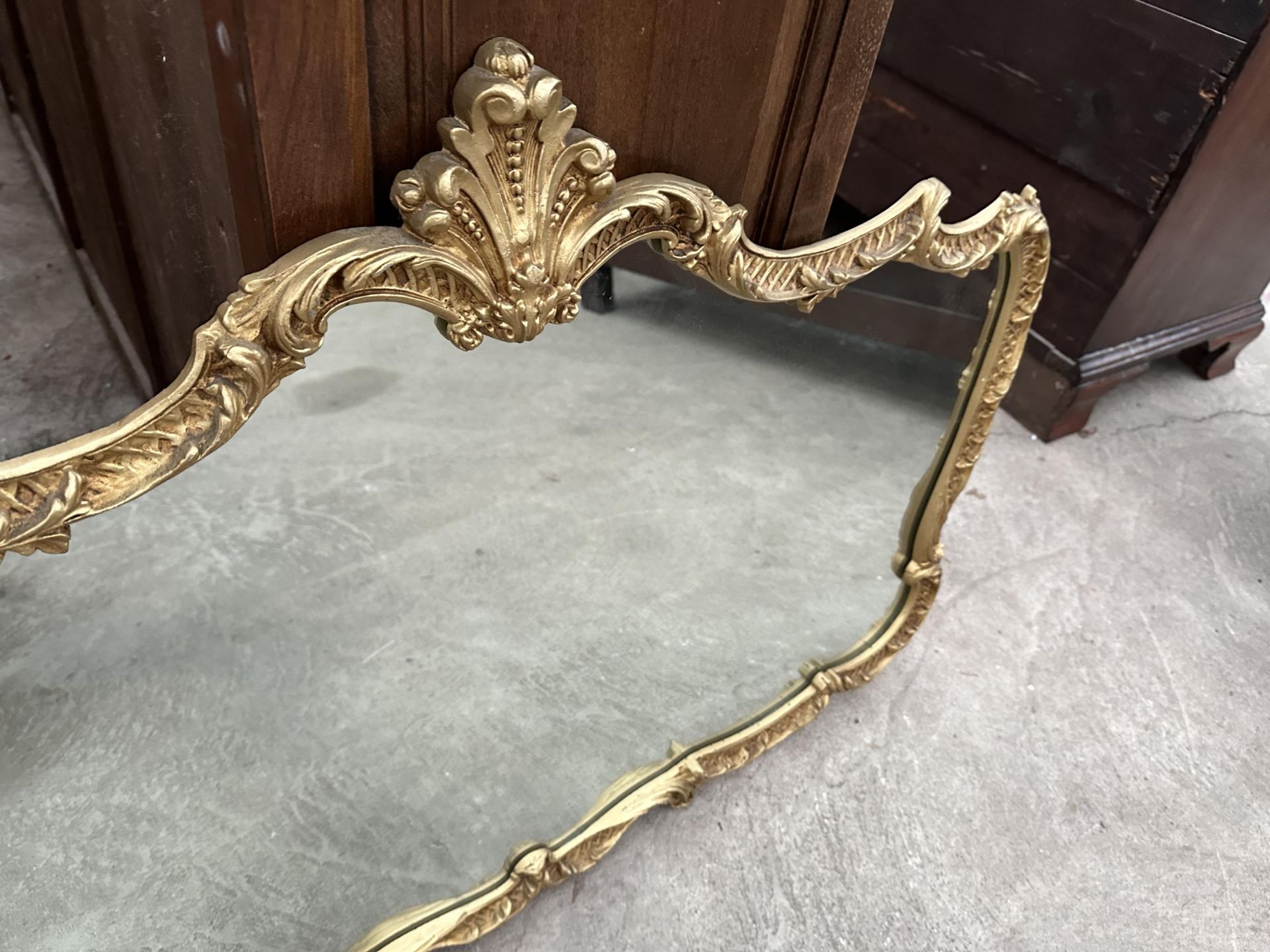 TWO GILT FRAMED WALL MIRRORS - Image 2 of 3