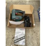 AN AS NEW AND BOXED POSENPRO CORDLESS JIGSAW WITH BATTERY AND CHARGER