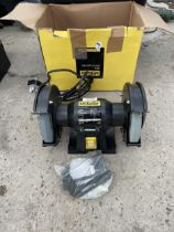 AN AS NEW AND BOXED MCKELLER BENCH GRINDER