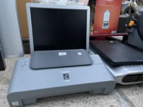 AN ASSORTMENT OF ITEMS TO INCLUDE A LENOVO LAPTOP AND A COMPUTER MONITOR