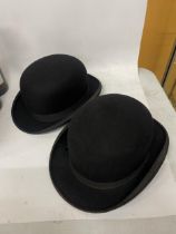 TWO VINTAGE BOWLER HATS - DUNN & CO AND LINCOLN BENNETT