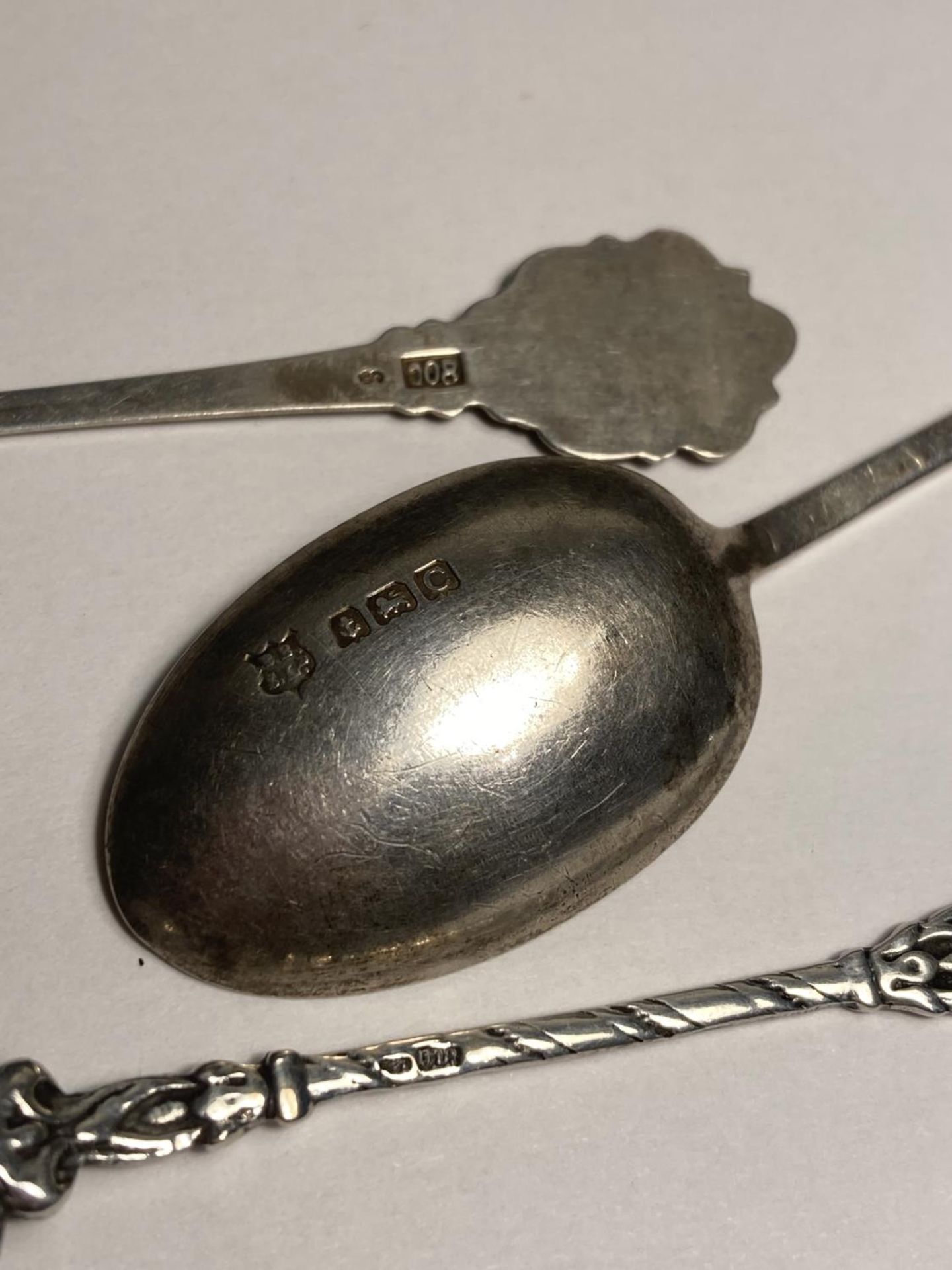 THREE MARKED SILVER SPOONS - Image 3 of 3