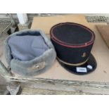 TWO MILITARY HATS