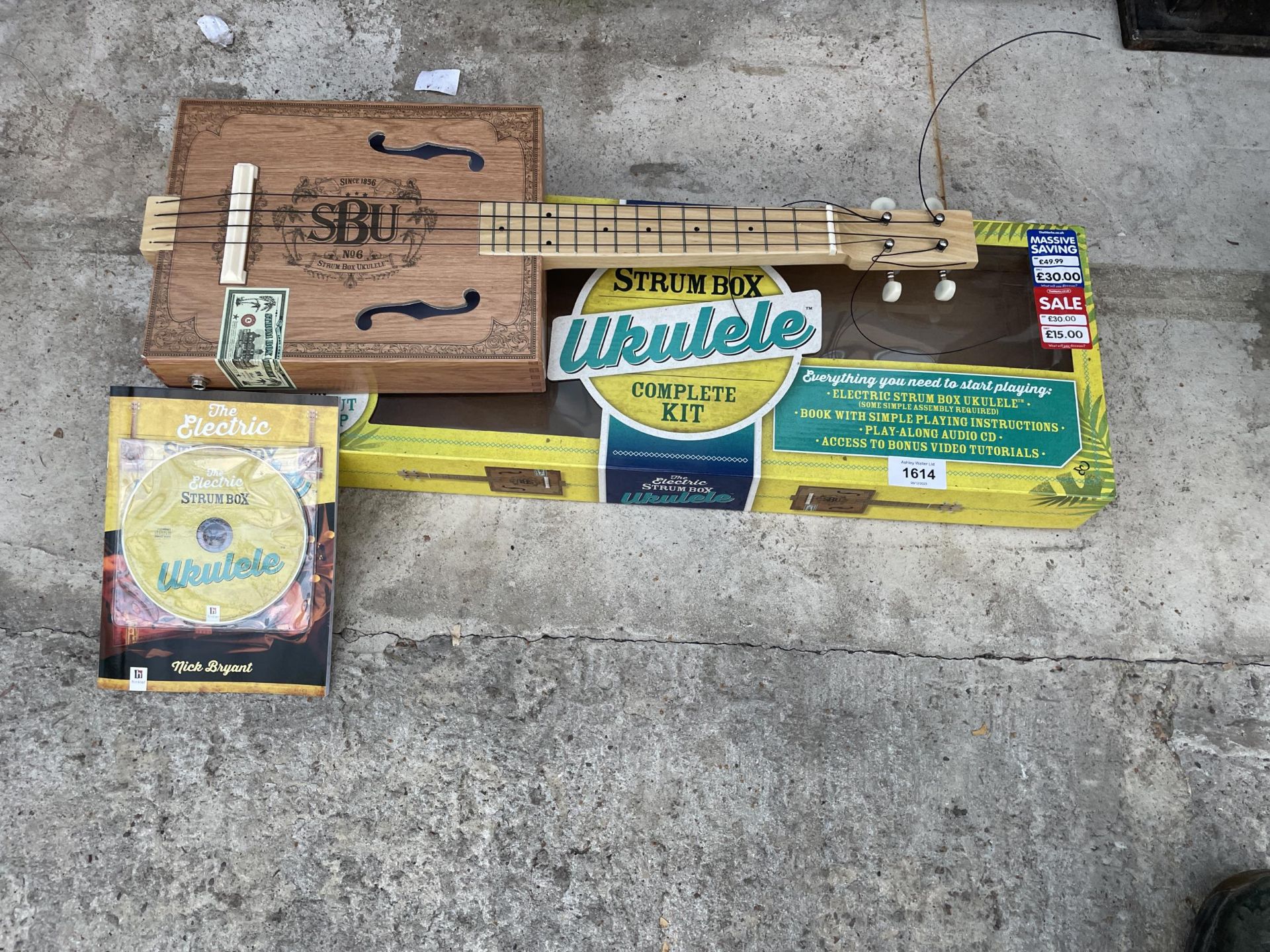 AN ELECTRIC STRUM BOX UKULELE