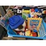 A QUANTITY OF NODDY ITEMS TO INCLUDE NODDYS CAR, PLUSH TOY, TALKING STORIES, JIGSAW, ETC.,