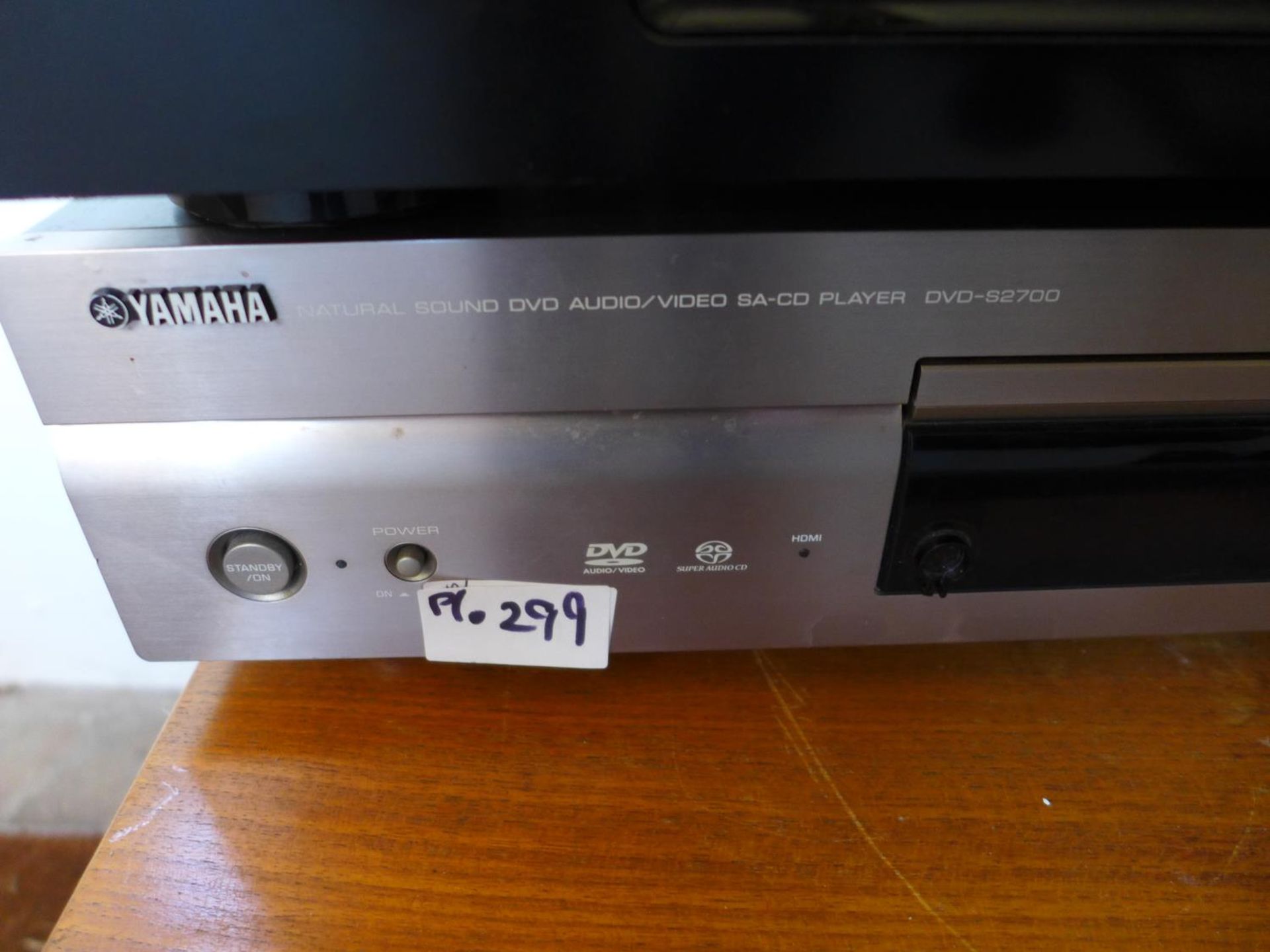 A DENON AVR - 2313 RECEIVER, POWER CABLE AND REMOTE CONTROL, YAMAHA AUDIO/VIDEO SA - CD PLAYER, - Image 3 of 6