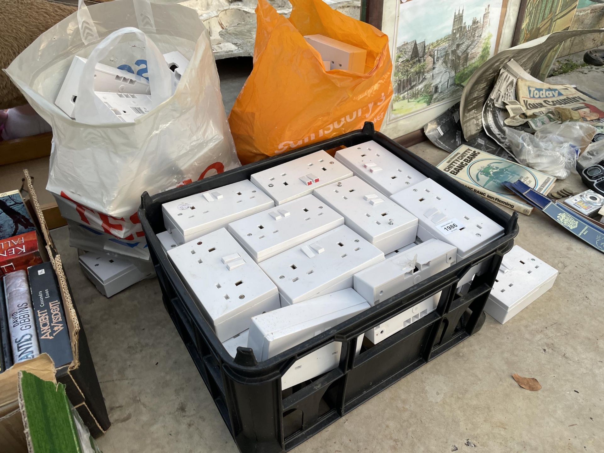 A LARGE QUANTITY OF ELECTRIC PLUG SOCKETS - Image 2 of 2