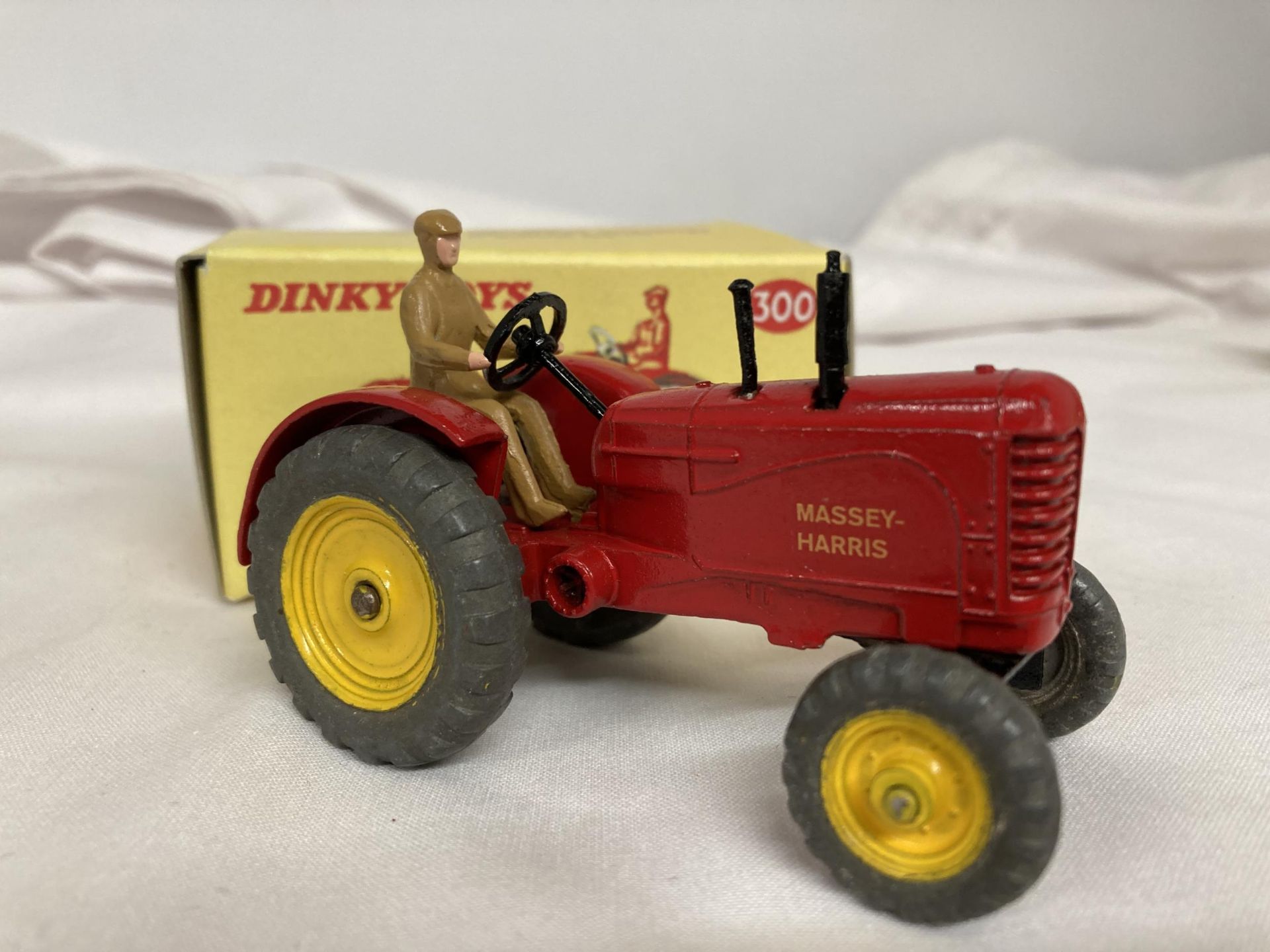 TWO BOXED DINKY MODELS NO. 300 - A MASSEY HARRIS TRACTOR AND NO. 321 - A MASSEY HARRIS MANURE - Image 2 of 3