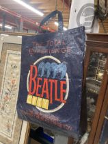 A 1982 LIMITED EDITION 100% COTTON COVERED BY PVC BEATLES BAG, WAS ONLY AVAILABLE FROM BEATLE CITY