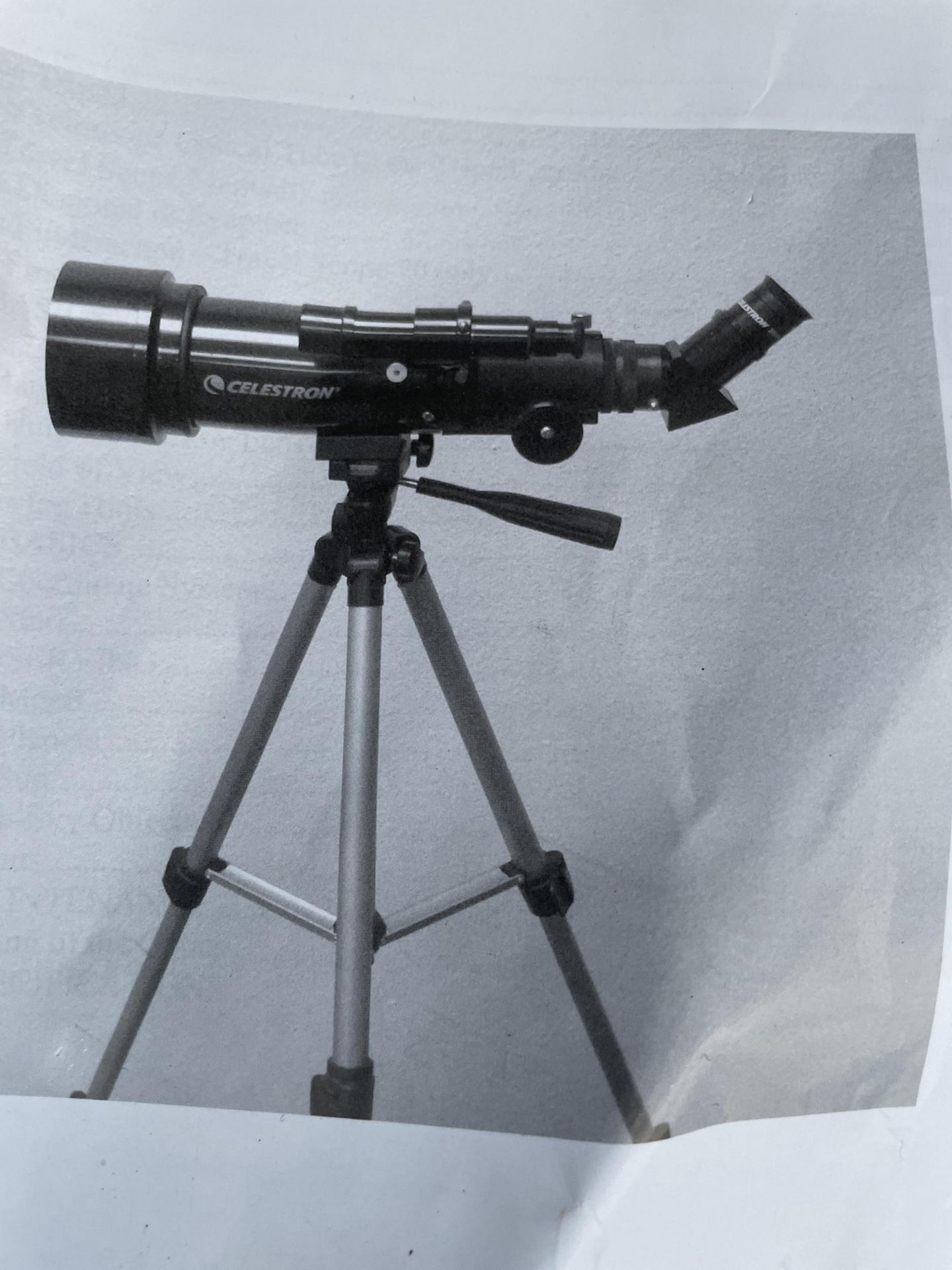 A CELESTRON TRAVEL TELESCOPE WITH CARRY BAG AND MANUAL - Image 4 of 4