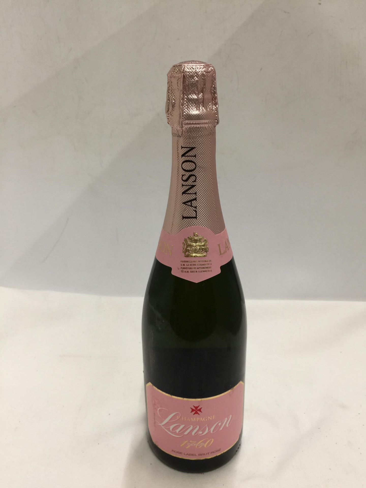 A 75CL BOTTLE - LANSON ROSE LABEL BRUT ROSE CHAMPAGNE