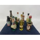 A COLLECTION OF SPIRIT MINIATURES, BUTON, BARDIENT ETC
