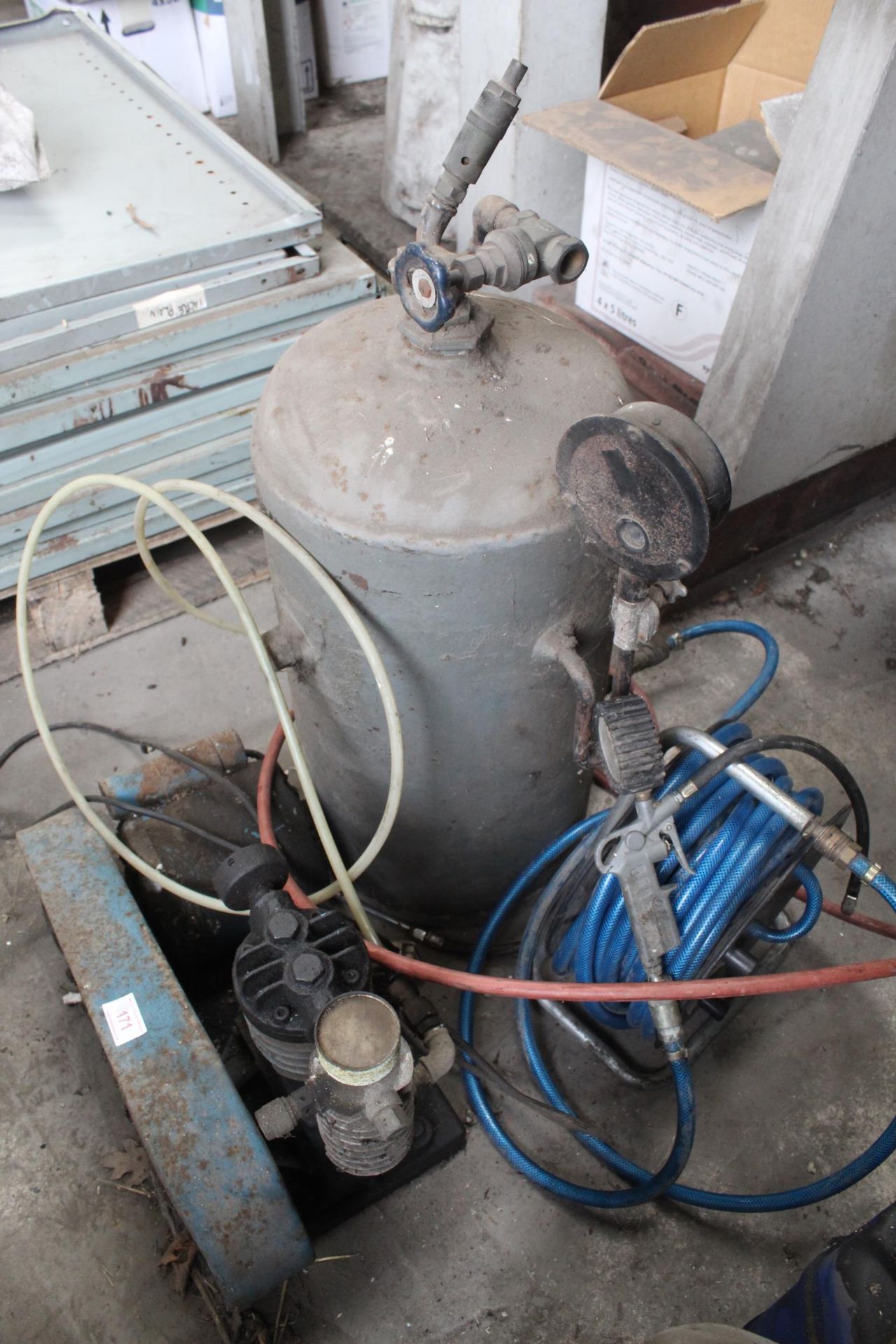 AN ELECTRIC COMPRESSOR AND FITTINGS ETC - Image 2 of 2