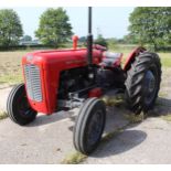 A MASSEY FERGUSON 35X TRACTOR, REGISTRATION NO. DDM951 COMPLETE WITH NEW BATTERY