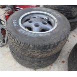 2 LAND ROVER DISCOVERY ALLOY WHEEL TYRES NO VAT