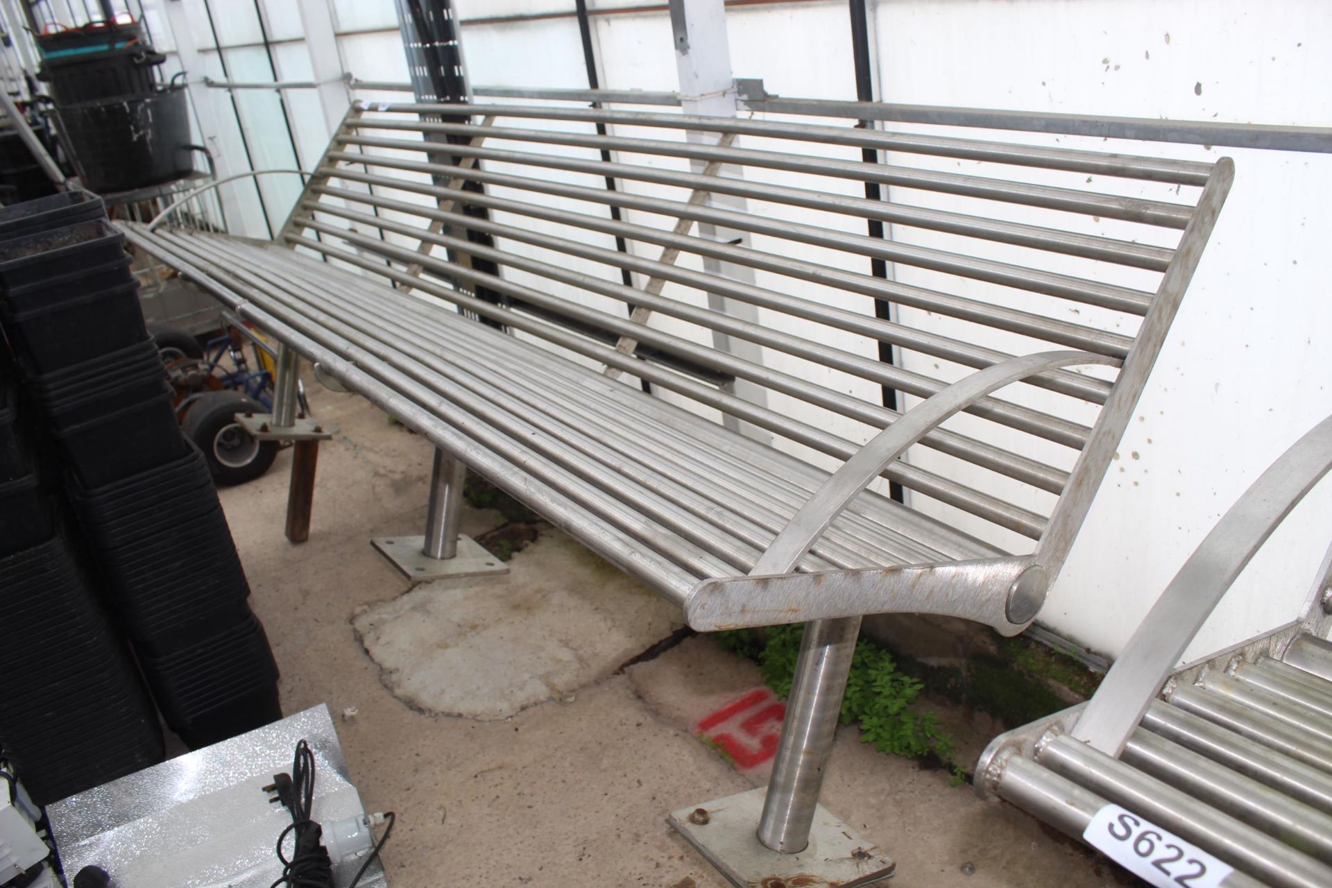 STAINLESS STEEL BENCH NO VAT