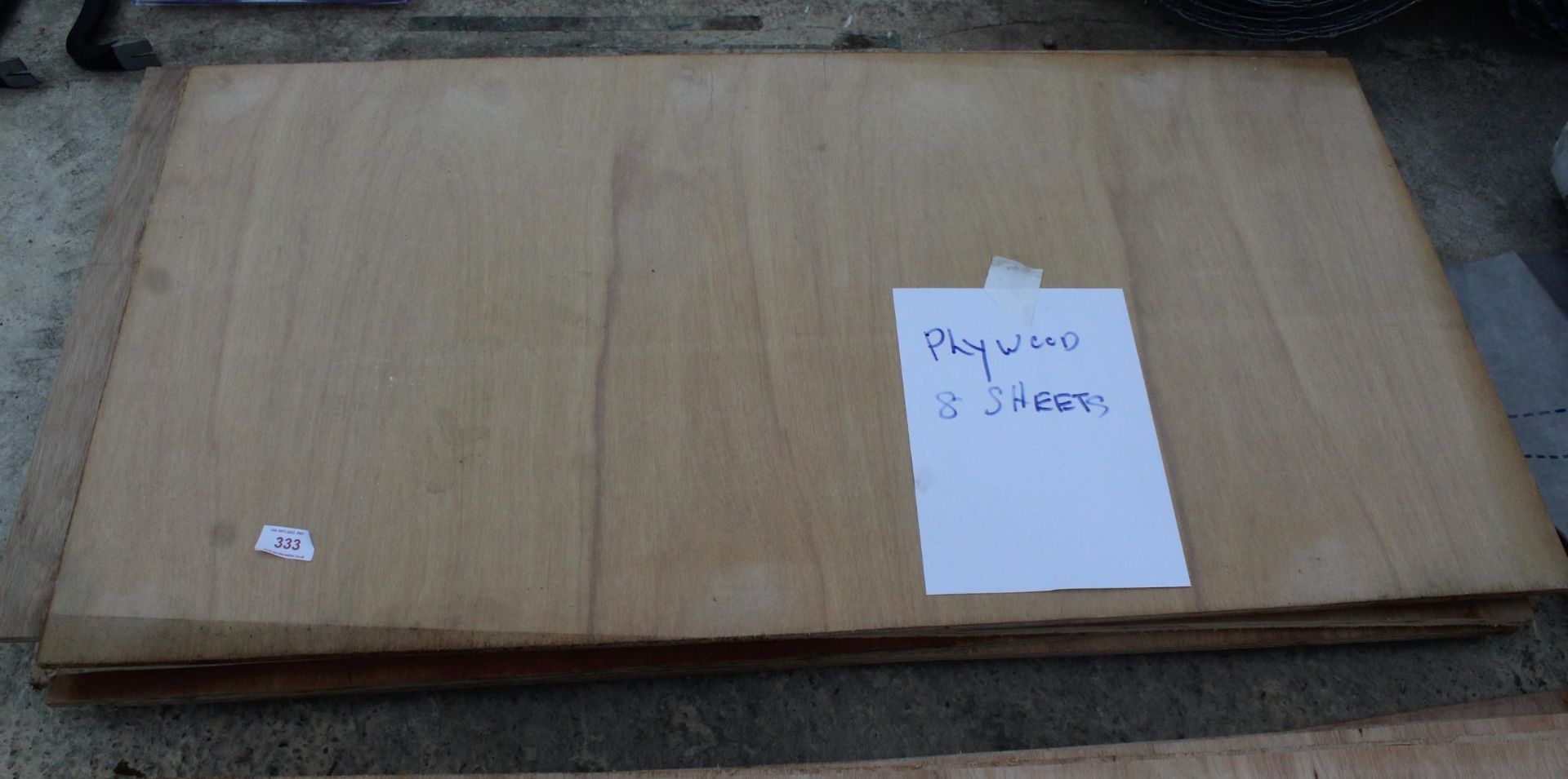 8 SHEETS PLYWOOD NO VAT