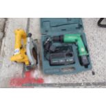 DEWALT CUTTING SAW & HITACHA DRILL NO VAT