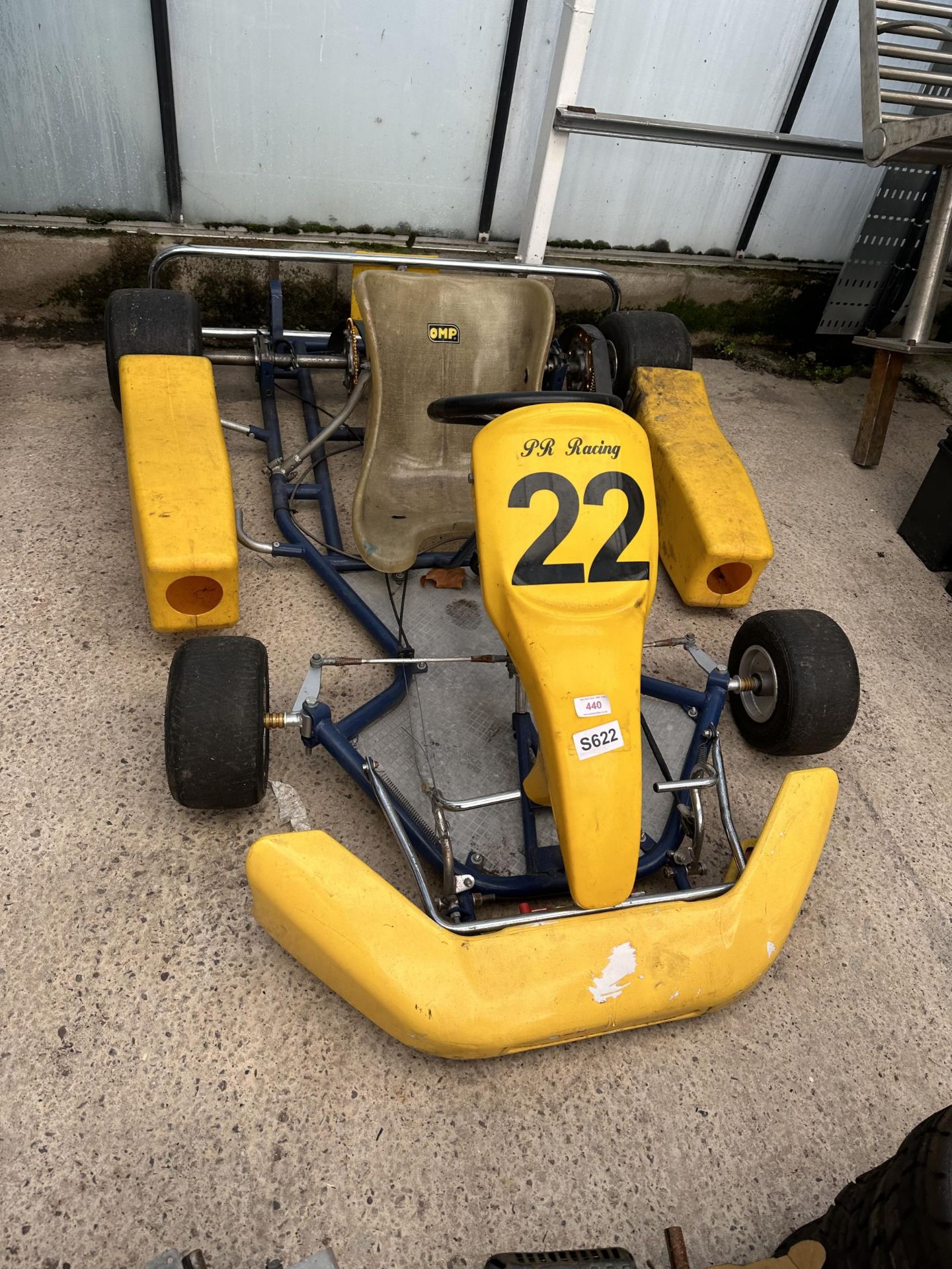 GO KART,2 HONDA ENGINES, SPARE WHEELS ETC. AND TROLLEY NO VAT - Image 2 of 8