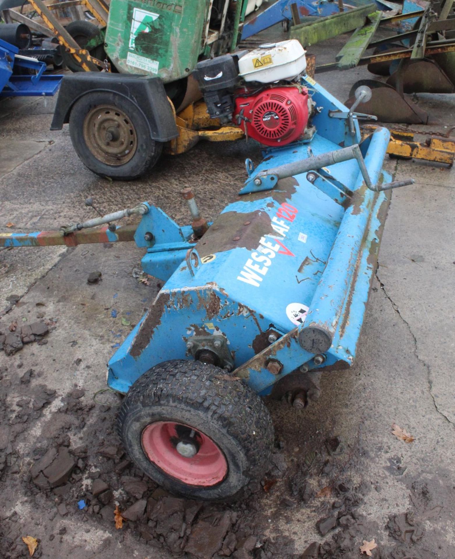 A WESSEX AF120 ATV FLAIL MOWER NEW FLAILS THIS YEAR NO VAT (COST OVER £3000 NEW) - Image 3 of 8