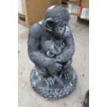 MONKEY AND BABY STATUE NO VAT