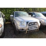 FORD RANGER 4 DOORS, MANUAL, SILVER, MILEAGE 208000 REGISTRATION PK07FHN (2007) LOCKABLE COVER, MT