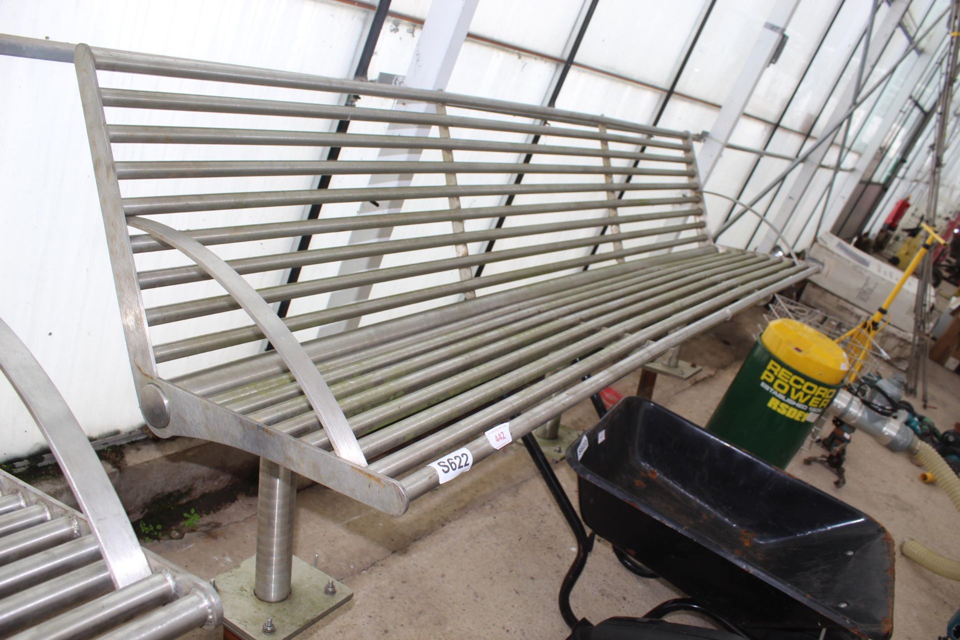 STAINLESS STEEL BENCH NO VAT