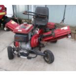 A BARONES LM1800 RIDE ON GANG MOWER WITH SUBARU ENGINE + VAT