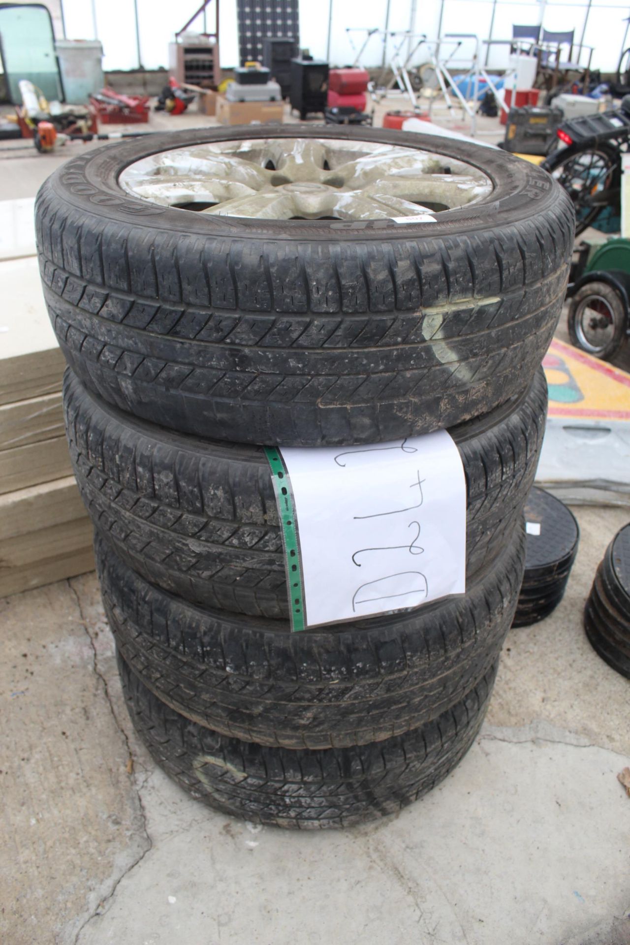 4 ALLOY WHEELS AND TYRES M+S 255/55/R19 + VAT