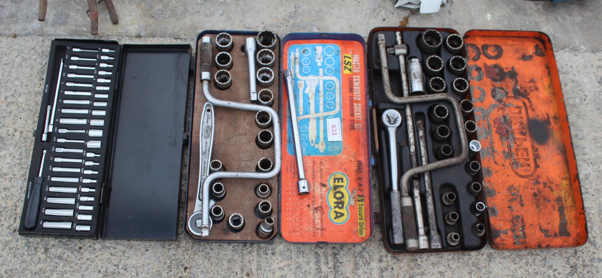 THREE SOCKET SETS NO VAT