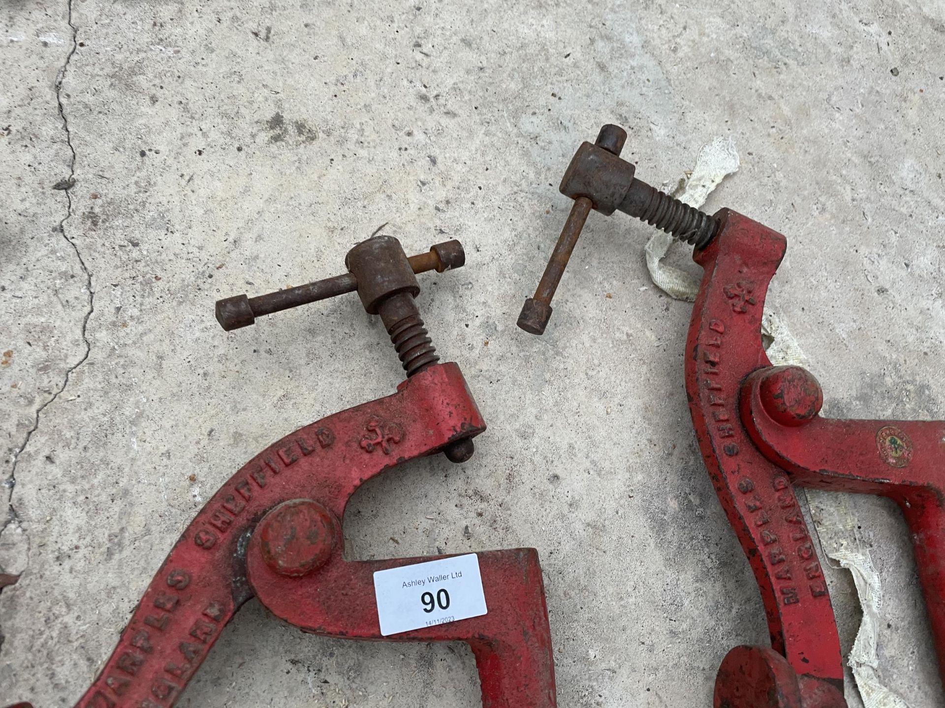 A SET OF FOUR MARPLES HOLDFAST BENCH CLAMPS NO VAT - Image 3 of 3