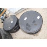 2 BLACK INSPECTION MANHOLES NO VAT