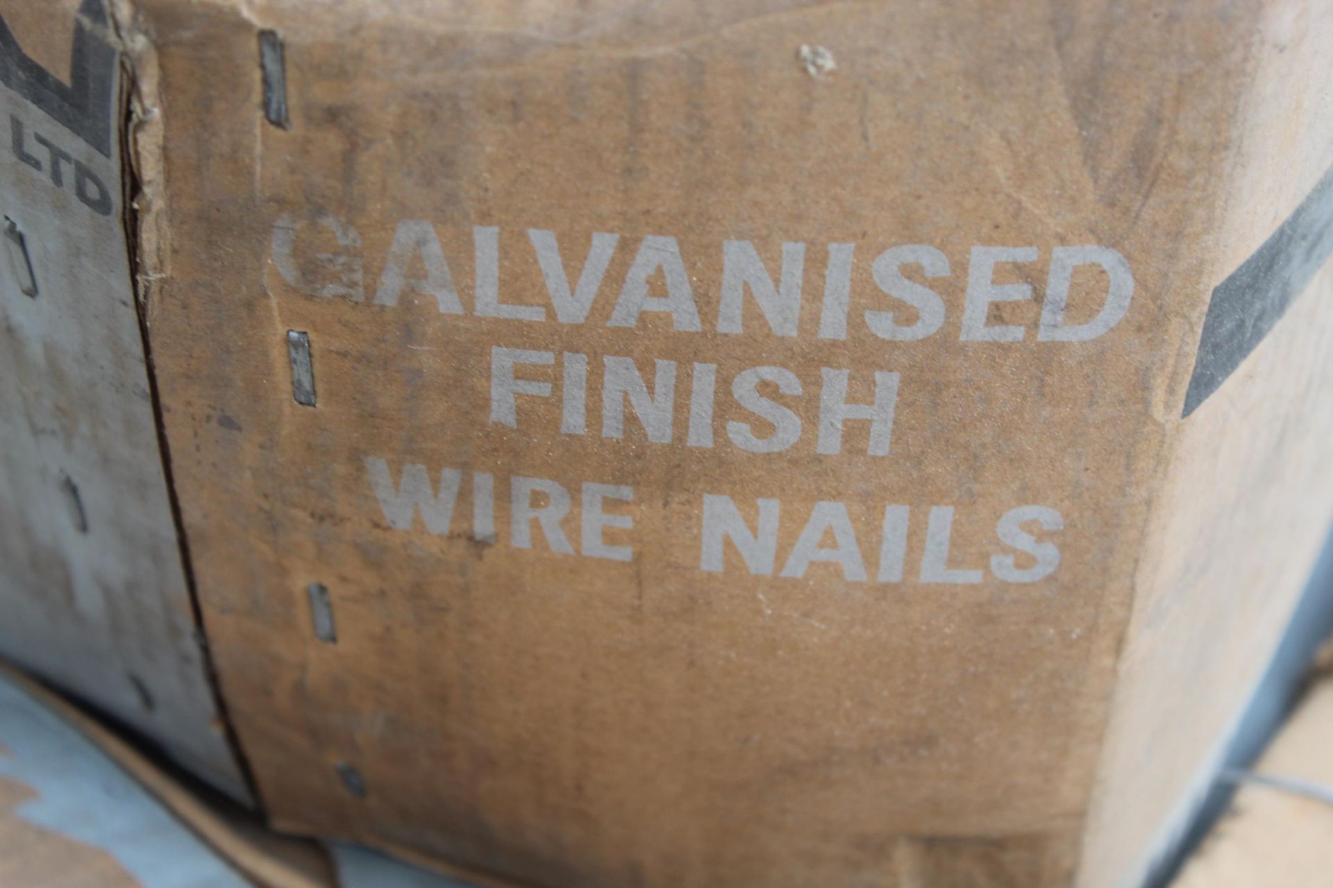 2 BOXES OF GALVANISED WIRE CLOUT NAILS NO VAT - Image 2 of 2