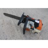 A STHIL MS201TC CLIMBING CHAIN SAW NO VAT FROM A RETIREMENT DISPERSAL